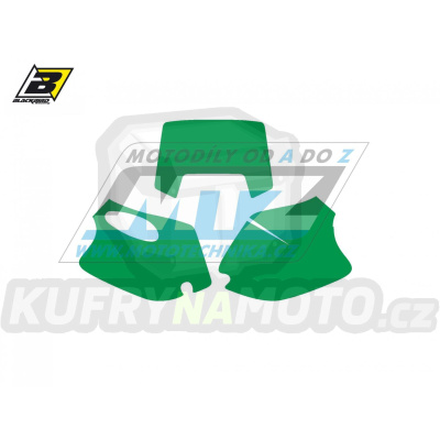 Polepy číslových tabulek (vystřižené) - KTM EXCF 4T / 93-99 - barva zelená