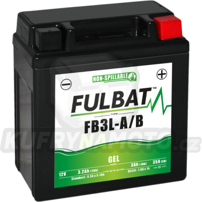 Gelová baterie FULBAT FB3L-A/B GEL (YB3L-A/B GEL)