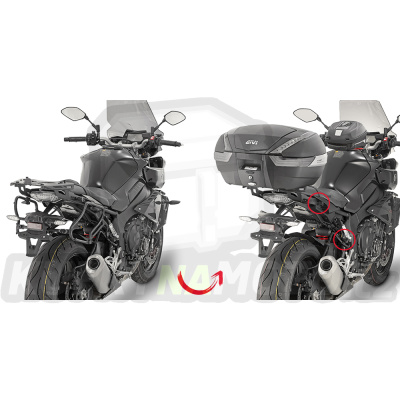 Montážní sada držák – nosič kufru bočních Givi Yamaha MT – 10 1000 2016 – 2017 G1315- PLXR 2129