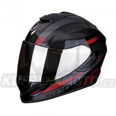 Moto přilba SCORPION EXO-1400 AIR FREE metal/černo/červená