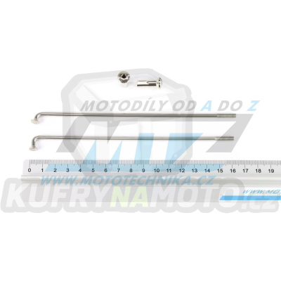 Drát/Špice nerezové do kola + Niple 18&quot; - Yamaha XT500 / 86-87 + XT550 / 82-83 + XT600 / 84-89