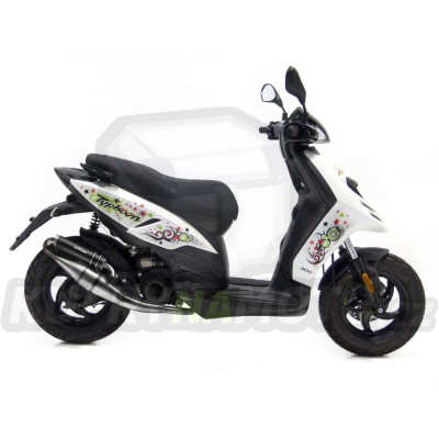 Výfuk Leo Vince Piaggio ZIP KAT air cooled 1999 > HAND MADE TT BLACK LVKN794-4064B