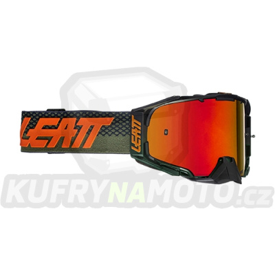 LEATT VELOCITY 6.5 BRÝLE IRIZ GOGGLE CACTUS RED 28% ZELENÁ / ČERNÁ-8021700120