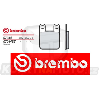 Brzdové destičky Brembo DERBI ATLANTIS BULLET 50 r.v. Od 04 -  směs Originál Přední