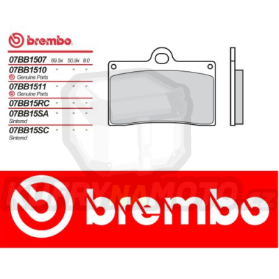 Brzdové destičky Brembo BIMOTA BELLARIA 600 r.v. Od 93 -  směs Originál Přední