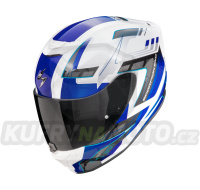 Moto přilba SCORPION EXO-391 CAPTOR bílo/modrá