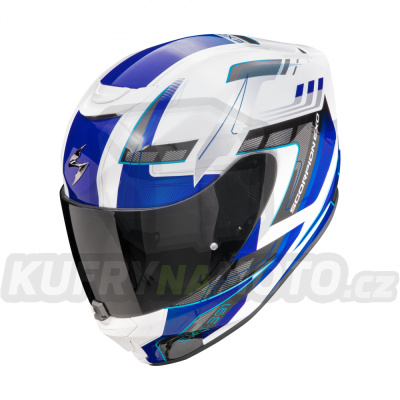 Moto přilba SCORPION EXO-391 CAPTOR bílo/modrá