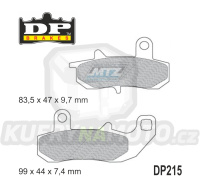 Destičky brzdové DP215 - DP BRAKES směs Premium Sinter OEM