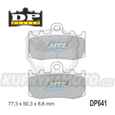Destičky brzdové DP Brakes DP641 - směs Premium OEM Sinter
