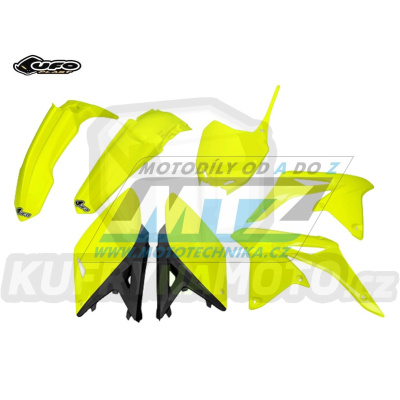 Sada plastů Suzuki RMZ250 / 14-18 - barva FLUO žlutá (neon žlutá)
