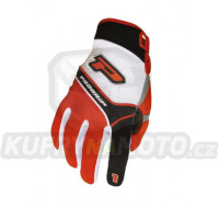 Rukavice motokros dětské PROGRIP 4009 - červené - velikost XXS