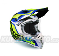 Přilba Progrip 3180 ABS - yellow fluo/dark blue - velikost M