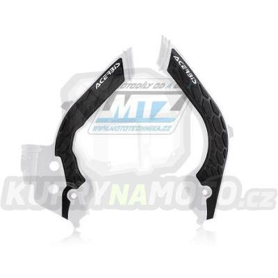 Kryty rámu Husqvarna TC125+TC250 + FC250+FC350+FC450 / 19-22 + TE150+TE250+TE300 + FE250+FE350+FE450+FE501 / 20-23 + Gas-Gas MC+MCF+EC+ECF - barva bílo-černá