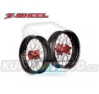 Kolo kompletní přední 3,50x17" (červený náboj / černý ráfek) - Honda XR400R / 96-04 + XR250R / 03-07 + CRM250R / 91-99