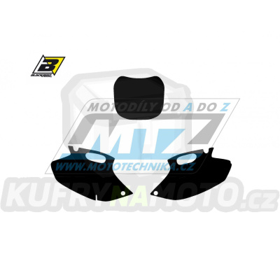 Polepy číslových tabulek (vystřižené) - Yamaha YZF250+YZF426 / 00-02 - barva černá