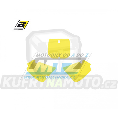 Polepy číslových tabulek (vystřižené) - Suzuki RM80 / 00-01 - barva žlutá