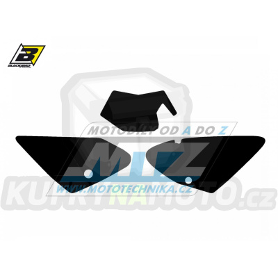 Polepy číslových tabulek (vystřižené) - GasGas EC125+EC250+EC300 + FSR450 / 03-06 - barva černá