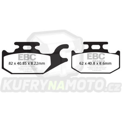 Brzdové destičky EBC FA413R