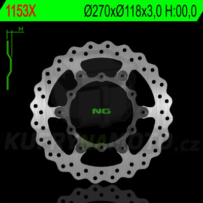 Brzdový kotouč moto NG 1153X