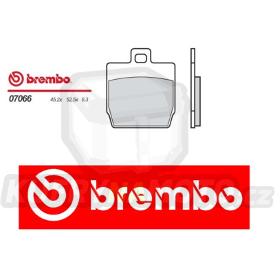 Brzdové destičky Brembo MBK NITRO 100 r.v. Od 00 -  Originál směs Zadní