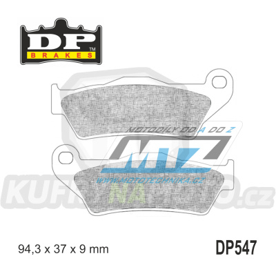 Destičky brzdové DP Brakes DP547 - směs Premium OEM Sinter