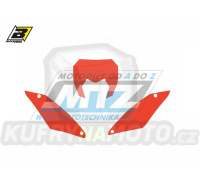 Polepy číslových tabulek (vystřižené) - Sherco SE-R+SEF-R / 17-23 - barva červená