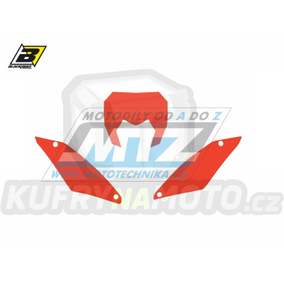 Polepy číslových tabulek (vystřižené) - Sherco SE-R+SEF-R / 17-23 - barva červená