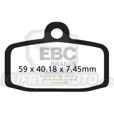 Brzdové destičky EBC FA612TT
