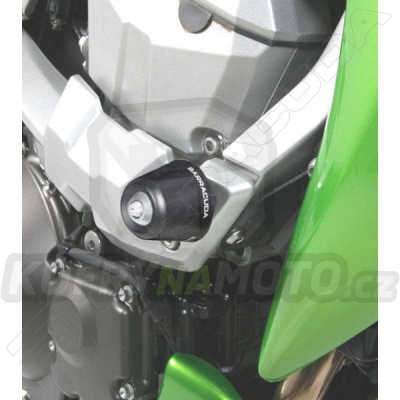 HLINÍKOVÉ NÁHRADNÍ HLAVY PADACÍCH PROTEKTORŮ - MODRÁ pár Barracuda Kawasaki Z 750 2007 - 2014