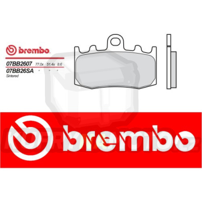 Brzdové destičky Brembo BMW R 1150 GS, ADVENTURE 1150 r.v. Od 02 -  směs Originál Přední