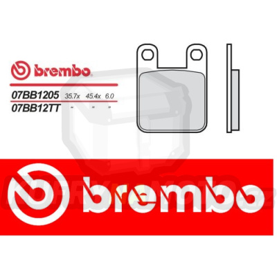 Brzdové destičky Brembo GAS GAS DELTA 125 r.v. Od 91 -  směs TT Přední