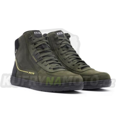 Moto boty TCX MOOD 2 GORE-TEX zeleno/černo/žluté