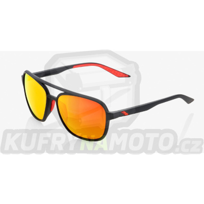 sluneční brýle KASIA - HIPER červená čočka, 100% (černá)