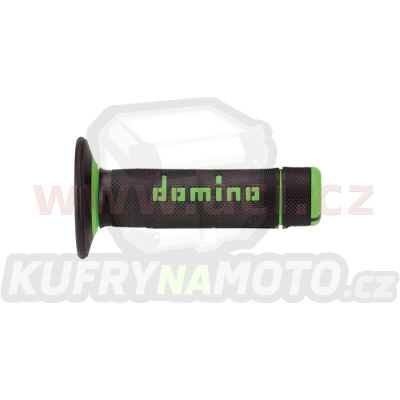 gripy A020 (offroad) délka 118 mm, DOMINO (černo-zelené)