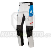 kalhoty ANDES DRYSTAR HONDA kolekce, ALPINESTARS (světle šedá/černá/modrá/červená) 2024