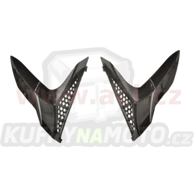 zadní kryty ventilace přilby X1.9 a X1.9D, ZED (černé, pár)