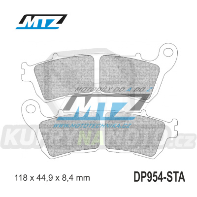 Destičky brzdové DP954-STA - směs Standard