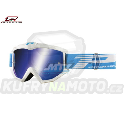 Brýle Progrip 3201-FL Mirrored - bílé se zrcadlovým sklem