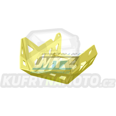 Kryt pod motor hliníkový Dual Sport - Suzuki DL650 V-Strom / 12-16 - barva žlutá