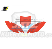 Polepy číslových tabulek (vystřižené) - Kawasaki KXF250 / 09-12 - barva červená