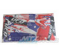 Polepy na motocykl (sada polepů Ufo Graphic Kit Patriot) Honda CRF250R / 22-24 + CRF450R / 21-24 - typ polepů Patriot