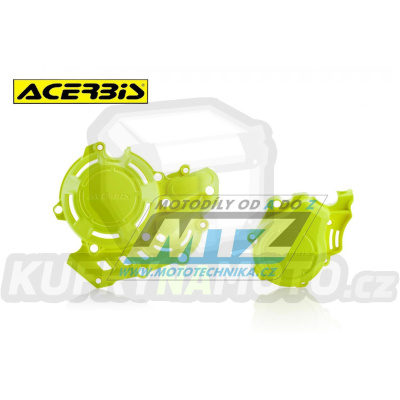 Kryty spojkového víka a víka zapalování Acerbis - Gas-Gas EX450F / 21-23 + Husqvarna FC450 / 16-22 + FE450 / 17-23 + FE450S / 22-23 + FE501 / 19-23 + FX450 / 20-22 + KTM 450EXCF+500EXCF / 17-23 + 450SXF / 16-22 + 450XCF / 20-22 - barva žlutá