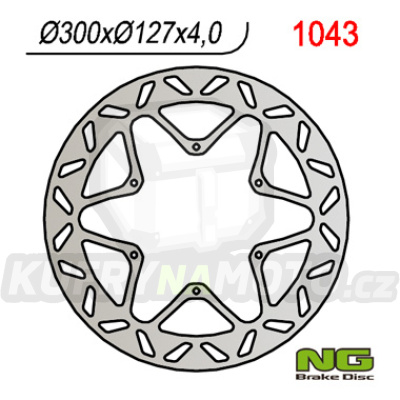 Brzdový kotouč moto NG 1043