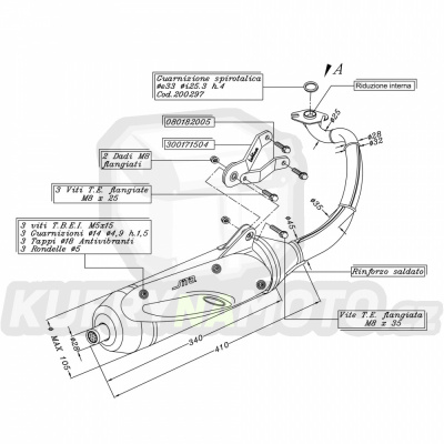 Výfuk Leo Vince Yamaha NEO'S 50 2002 - 2012 SITO LVKN1146-0734