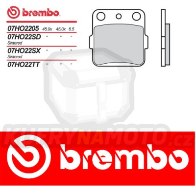 Brzdové destičky Brembo HONDA CRM R 75 r.v. Od 92 -  směs SX Přední