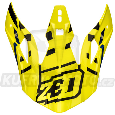 kšilt pro přilby X1.9 a X1.9D, ZED (žlutá fluo/černá/modrá)