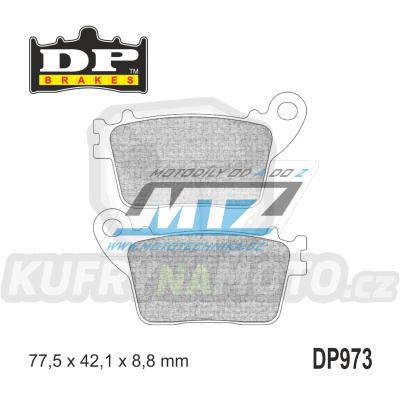 Destičky brzdové DP973 - DP BRAKES směs Premium Sinter OEM