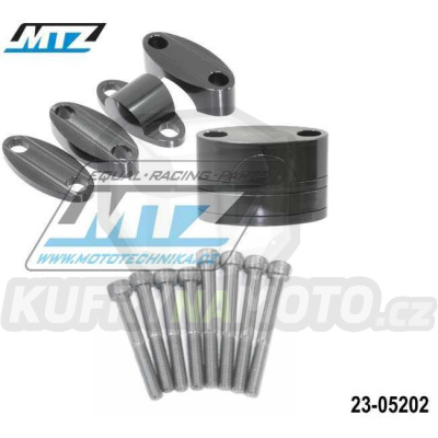 Sada vyvýšení řidítek (průměr 22mm) včetně šroubů (barva černá)