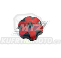 Víčko nádrže MEC červeno-černé Honda CR250R+450R +250X+450X + TM