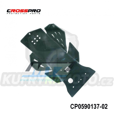 Kryt pod motor plastový DTC Engine Guard - KTM 450EXC+500EXC / 12-16 + 450SXF / 13-14 + Husaberg FE450+FE501 / 13-14 + Husqvarna - barva černá